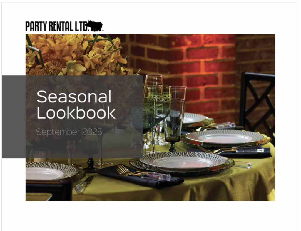 Wedding Event Rentals Seasonal Lookbook